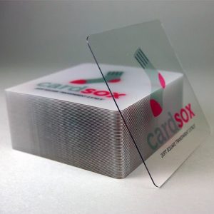 Clear plastic Business Cards